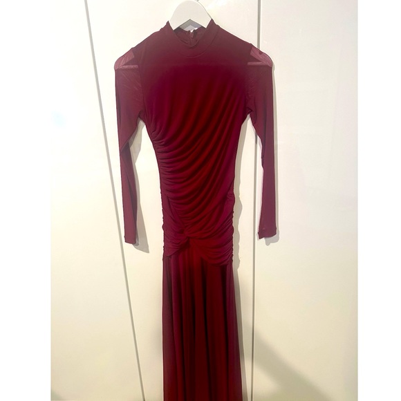 BARDOT RUCHED MESH DRESS - Picture 3 of 6